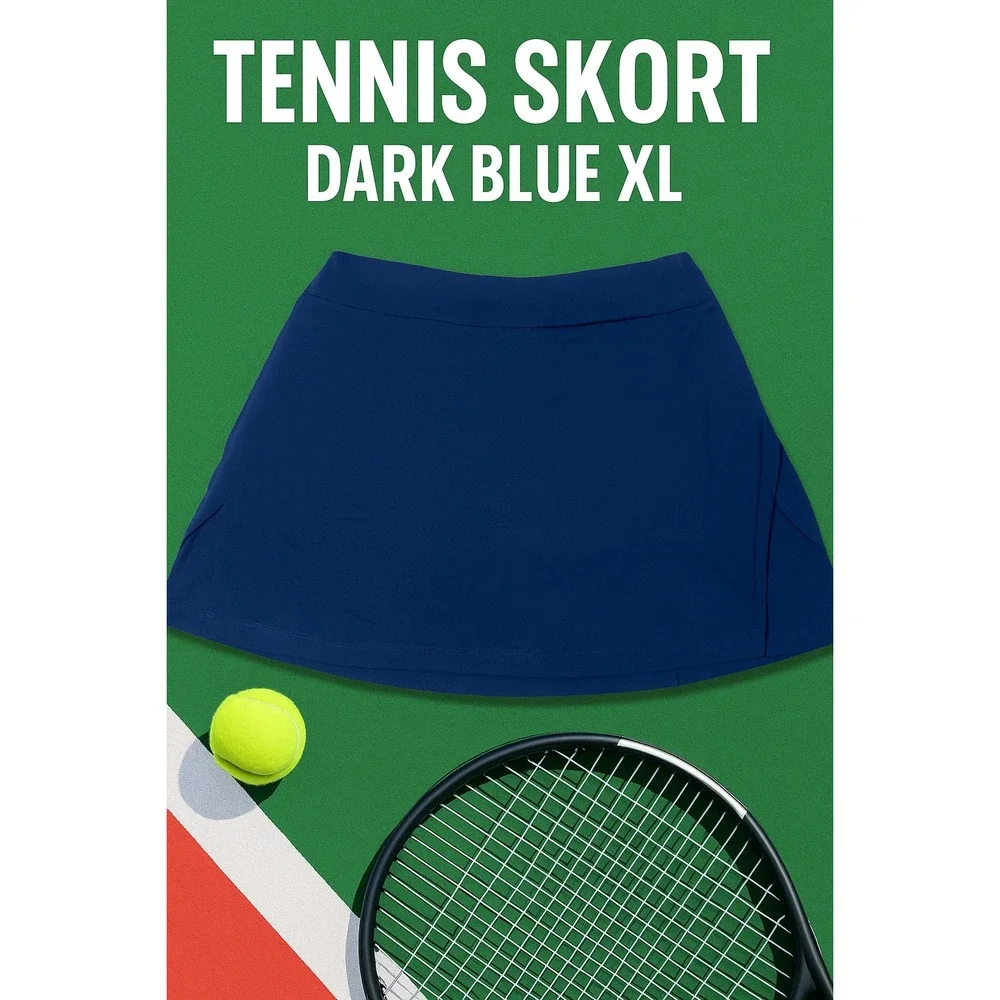Tennis Skirt Skort Dark Blue XL‎